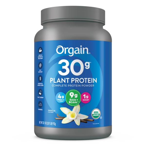 Orgain 30g Plant Protein Complete Protein Powder Vanilla